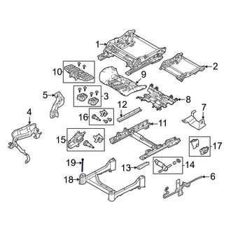 Volvo OE - Left Seat Track Support Screw