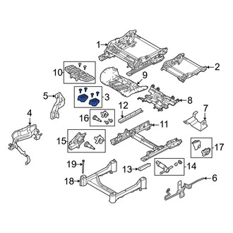 Volvo OE - Front Left Seat Frame Hardware Kit