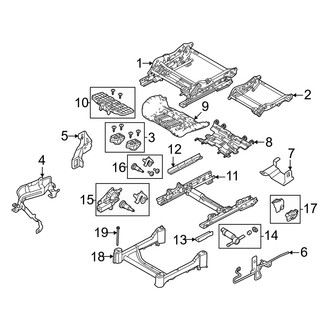 Volvo OE - Seats & Tracks - Passenger Seat Components (Seat Track)