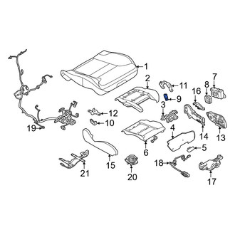 Volvo OE - Front Right Outer Seat Hinge Cover