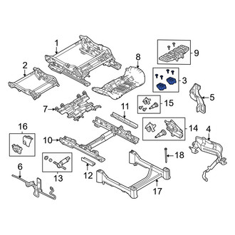 Volvo OE - Front Left Seat Frame Hardware Kit