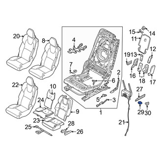 Volvo OE - Front Left Seat Track Cover Cap