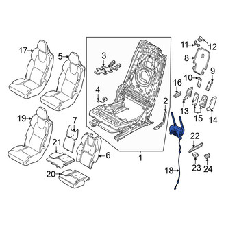 Volvo OE - Center Left Headrest Guide