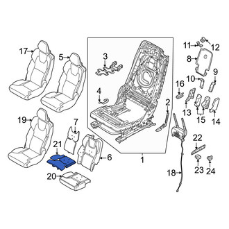 Volvo OE - Center Lower Seat Heater Pad