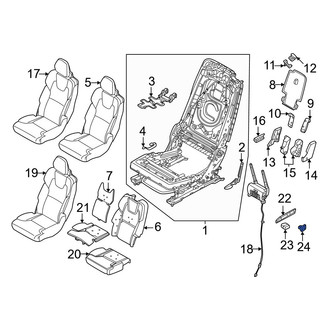Volvo OE - Rear Right Seat Track Cover Cap