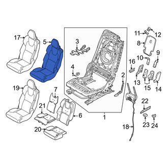 Volvo OE - Center Left Seat Back Cushion Cover