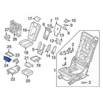 Volvo OE - Center Seat Armrest Cup Holder