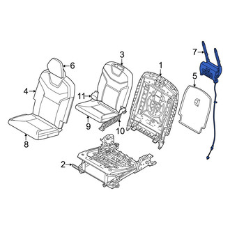 Volvo OE - Center Right Headrest Guide