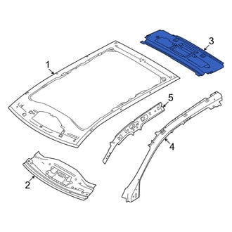 Volvo OE - Rear Roof Header Panel