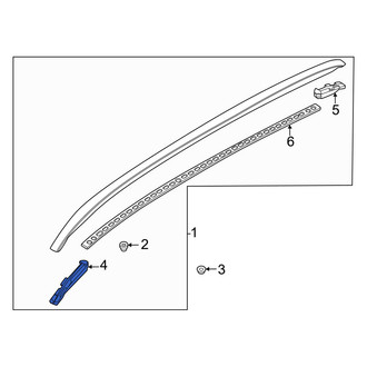 Volvo OE - Front Left Roof Molding Seal