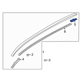 Volvo OE - Rear Left Roof Molding Seal
