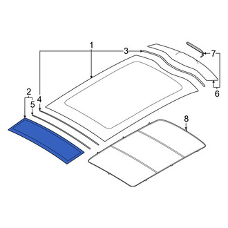 Volvo OE - Rear Sunroof Glass