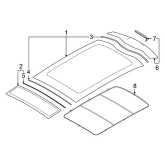 Volvo OE - Rear Sunroof Glass Seal