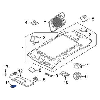 Volvo OE - Sun Visor Support