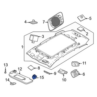 Volvo OE - Sun Visor Support
