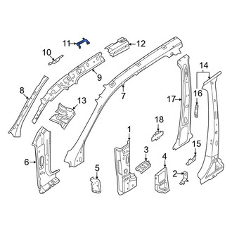 Volvo OE - Rear Left Outer Body A-Pillar Bracket