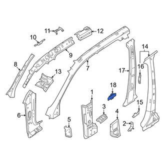 Volvo OE - Left Body B-Pillar Bracket