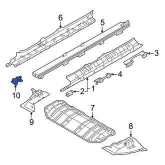 Volvo OE - Left Floor Pan Reinforcement Bracket