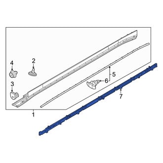 Volvo OE - Left Rocker Panel Molding Bracket