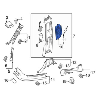 Volvo OE - Left Seat Belt Guide