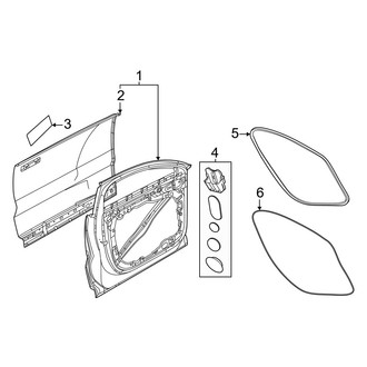 Volvo OE - Front Door - Door & Components