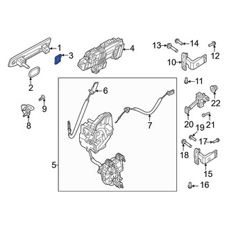 Volvo OE - Rear Left Outer Interior Door Handle Seal
