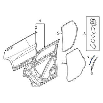 Volvo OE - Left Door Molding Seal