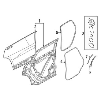 Volvo OE - Rear Door - Door & Components