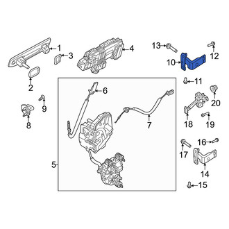 Volvo OE - Rear Left Upper Door Hinge
