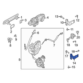 Volvo OE - Rear Left Lower Door Hinge