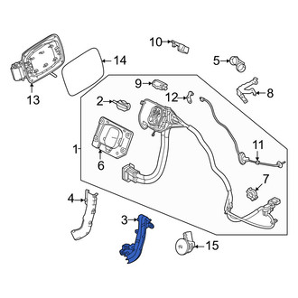 Volvo OE - Rear Upper Drive Motor Battery Pack Charging Port Cover