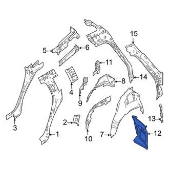 Volvo OE - Rear Left Quarter Panel Filler Panel