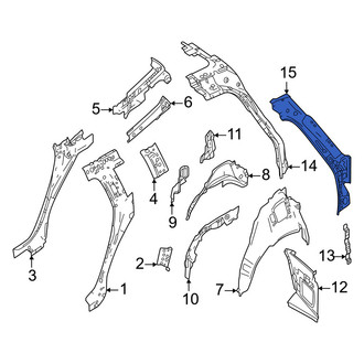Volvo OE - Rear Right Body D-Pillar Trim Panel