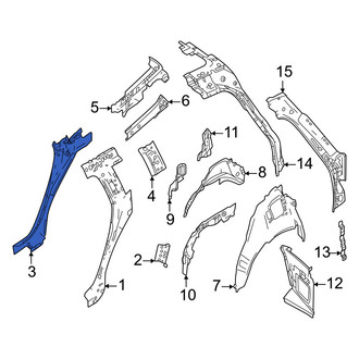 Volvo OE - Rear Left Inner Body C-Pillar