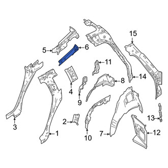 Volvo OE - Rear Left Inner Quarter Panel Reinforcement