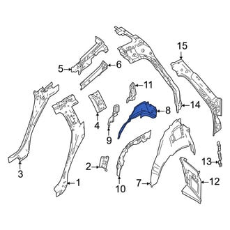 Volvo OE - Rear Left Inner Wheel Housing Side Panel