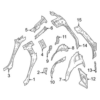 Volvo OE - Quarter Panel - Inner Structure