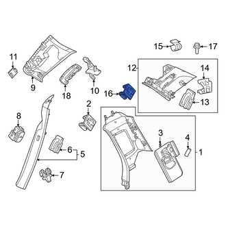 Volvo OE - Quarter Panel Trim Panel Clip