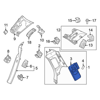 Volvo OE - Rear Right Upper Rearward Seat Belt Guide