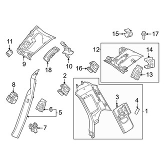 Volvo OE - Quarter Panel - Interior Trim (Upper)