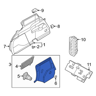 Volvo OE - Rear Right Interior Quarter Panel Trim Panel Storage Compartment
