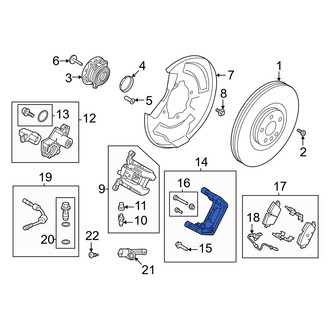Volvo OE - Rear Left Disc Brake Caliper Bracket