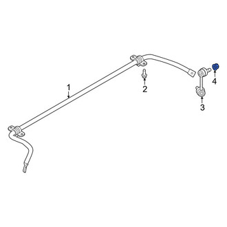 Volvo OE - Front Suspension Stabilizer Bar Link Nut