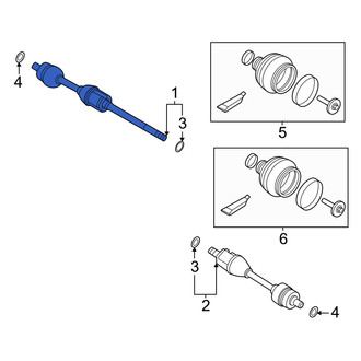 Volvo OE - Rear Right CV Axle Assembly