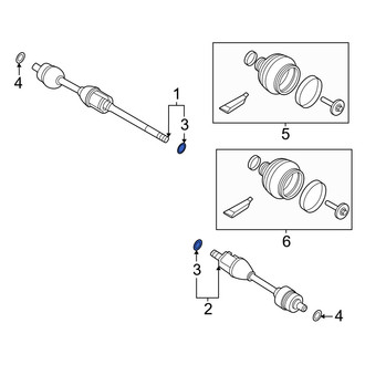Volvo OE - CV Axle Shaft Retaining Ring