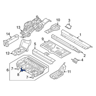 Volvo OE - Floor Pan Bracket