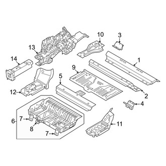 Volvo OE - Rear Body & Floor - Floor & Rails