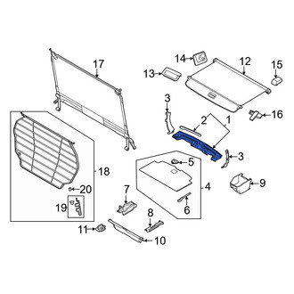 Volvo OE - Rear Center Liftgate Trim Scuff Plate