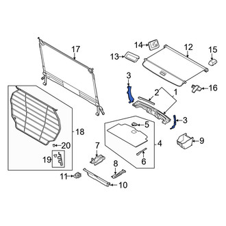 Volvo OE - Rear Left Liftgate Trim Scuff Plate