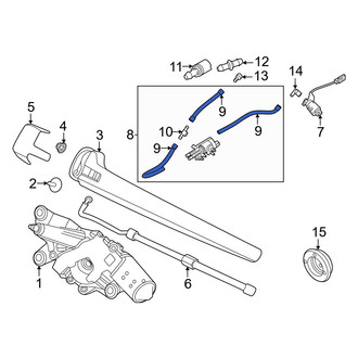 Volvo OE - Front Left Windshield Washer Hose